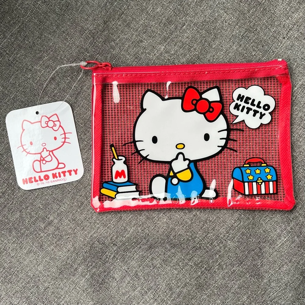 Hello Kitty Sanrio Red Sunglasses and zip Pouch Set